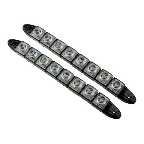 NEW GALAXY Дневные ходовые огни, LED 8шт, гибкий пласт. корп., 220мм, 12V, белый, 2шт.
