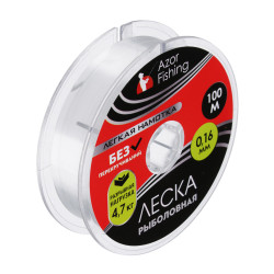 AZOR FISHING Леска "Легкая намотка", нейлон, 100м, 0,16мм, 4,7кг