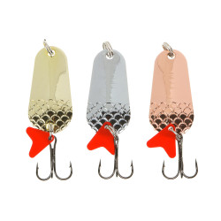 AZOR FISHING Блесна колеблющаяся, тип Шторлинг, 15гр, 3 цвета