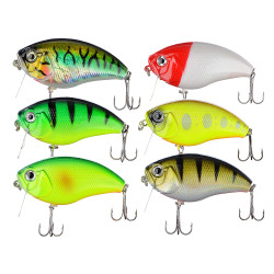 AZOR FISHING Воблер "Фэт Крэнк XL", F, 14,2г, 65мм, 0,0-1,0м, 5 цветов