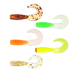 AZOR FISHING Приманка мягкая K.Good , силикон, 4см, 12шт. в уп, 5 цветов