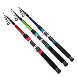 AZOR FISHING Спиннинг "Найт", телескоп., файбергласс, 3,0м, тест 30-60гр, 3 цвета