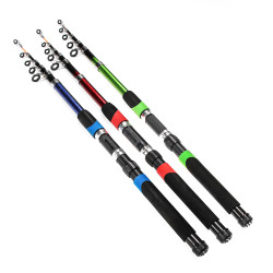 AZOR FISHING Спиннинг "Найт", телескоп., файбергласс, 2,4м, тест 30-60гр, 3 цвета