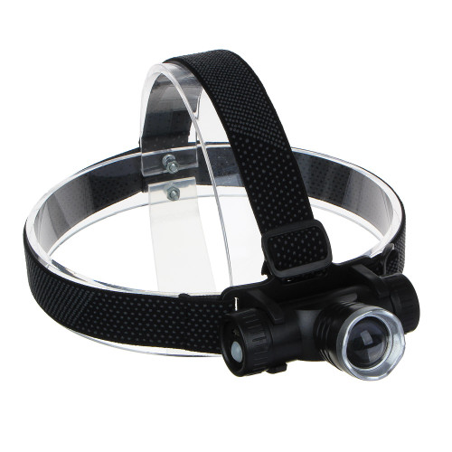 ЕРМАК Фонарь налобный, CREE XPE LED, 4 режима, 1200мАч, 8,3х3,8х7,3см,  USB кабель, пластик