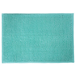 VETTA Коврик для ванной, синель, 40x60см, ворс 1,2см, бирюзовый