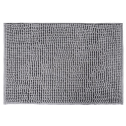 VETTA Коврик для ванной, синель, 40x60см, ворс 1,2см, серый