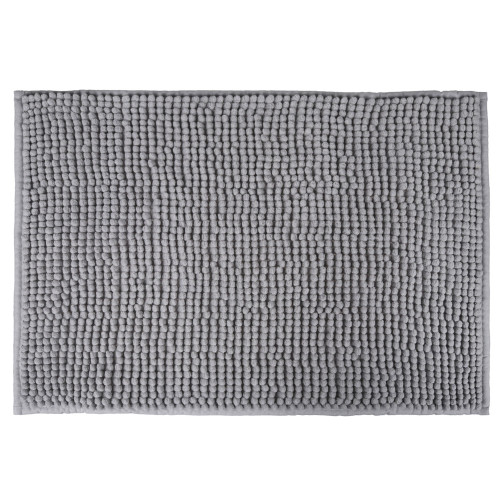 VETTA Коврик для ванной, синель, 40x60см, ворс 1,2см, серый