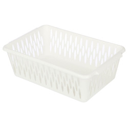 Корзинка для хранения Keeplex Light M 30х19,5х9,5см, пластик, белое облако