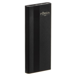FORZA Аккумулятор мобильный, 5000 мАч, USB, 2А, дисплей, Чёрный