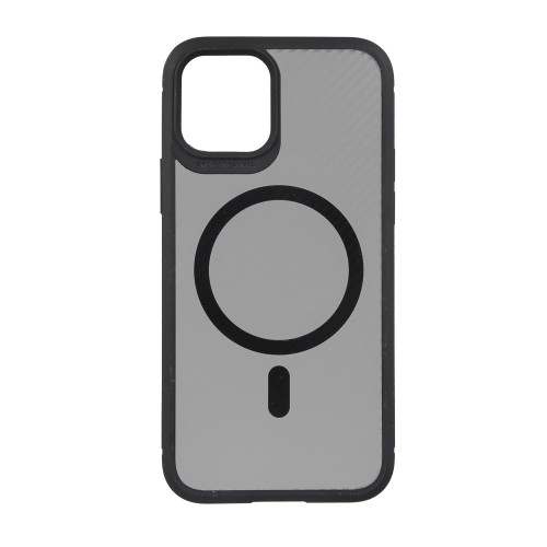ВСЁГАЗИН Чехол для смартфона MS Карбон, iP - 12/12 pro, ms, черный