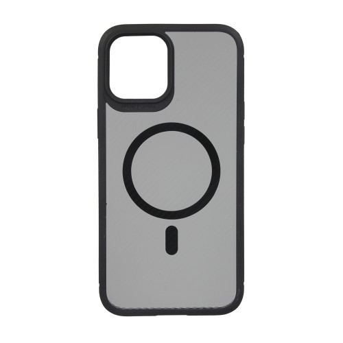 ВСЁГАЗИН Чехол для смартфона MS Карбон, iP - 12 pro max, ms, черный