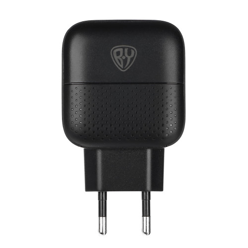Рыжий Сетевое зарядное устройство Модерн, Быстрая зарядка QC3.0+TYPE-C PD, 3А, черный