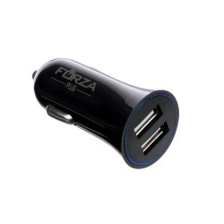 FORZA Автомобильное зарядное устройство Комфорт, 2xUSB, 2.4А, 5В, 2 цвета