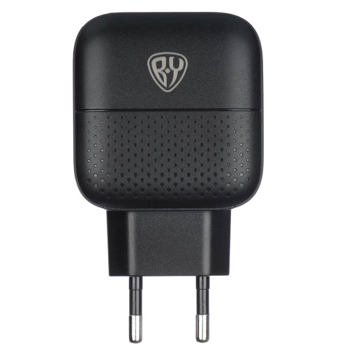 BY Сетевое зарядное устройство Модерн, Быстрая зарядка QC3.0+TYPE-C PD, 3А, 18Вт, черный