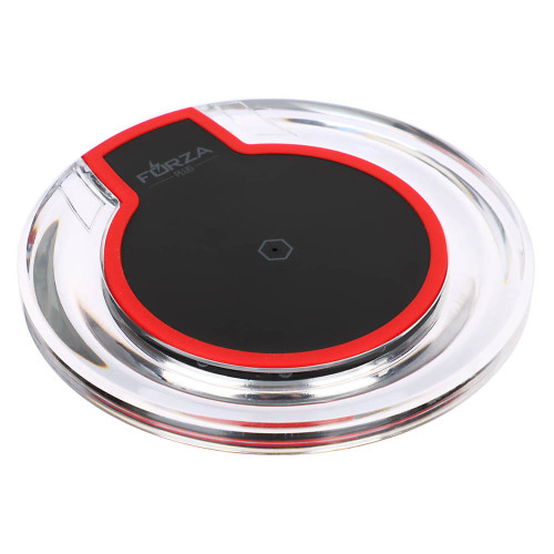 FORZA Беспроводное зарядное устройство Qi Классика, LED подсветка, 5W, D10см, 2 цвета