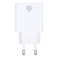 BY Сетевое зарядное устройство, USB QC3.0, USB-C PD, 3А, 20Вт, белый