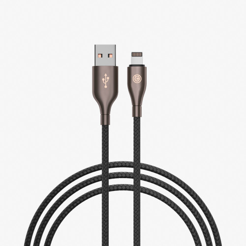 ВСЁГАЗИН Кабель для зарядки Керамика iP, 1м,  2.4А, Быстрая зарядка, чёрный
