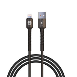 ВСЁГАЗИН Кабель для зарядки XXL iP, 2м, 2.4А, Быстрая зарядка, черный