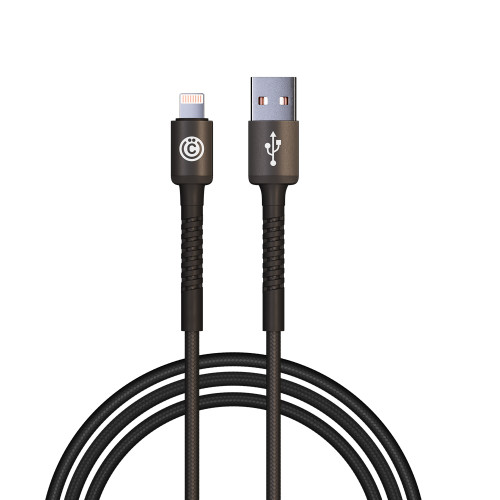 ВСЁГАЗИН Кабель для зарядки XXL iP, 2м, 2.4А, Быстрая зарядка, черный