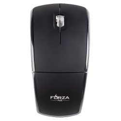 FORZA Компьютерная мышь беспроводная, 800/1200/1600DPI, 2.4GHz, 2xАAA, складная, черн/серебр.
