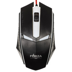 FORZA Компьютерная мышь проводная, 1200DPI, длина провода 130см, игровая, 4 цвета