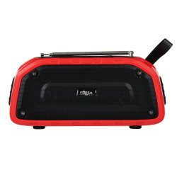 FORZA Колонка беспроводная, 2x3Вт, 1200мАч, 200x91x72мм, IP4, радио, USB, AUX, Micro-SD, пластик