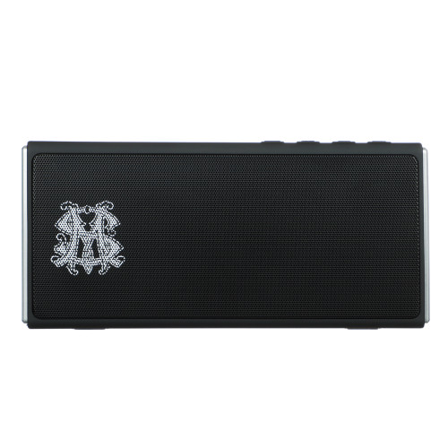 BY SM Колонка беспроводная, 2x3 Вт, 1200мАч,  22x10x5.6см, черная, пластик