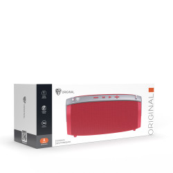 BY Колонка беспроводная Drive, 10Вт, 1800мАч, BT5.0, USB, Micro-SD, AUX, подсветка, красный