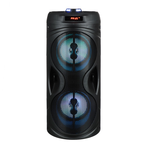FORZA Колонка беспроводная Drum, 10 Вт, 2200мАч, светомузыка, LED-дисплей, FM радио, AUX, USB