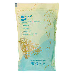 Соль для ванн DREAM NATURE "Хвойный концентрат", пакет,  900г