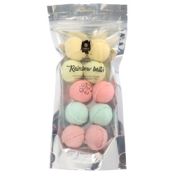 Набор бурлящих шаров для ванны "Rainbow balls", 10шт, 150 гр