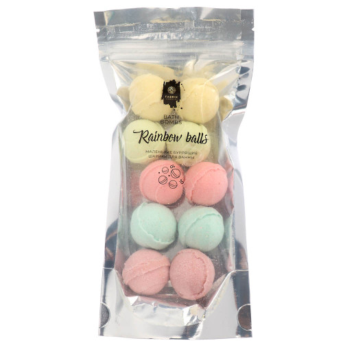 Набор бурлящих шаров для ванны "Rainbow balls", 10шт, 150 гр