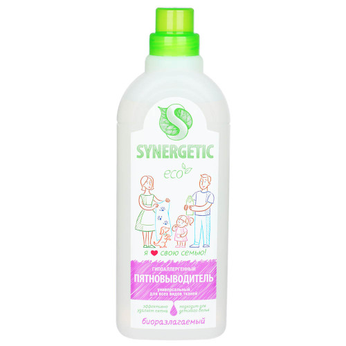 Пятновыводитель SYNERGETIC, п/б, 1 л