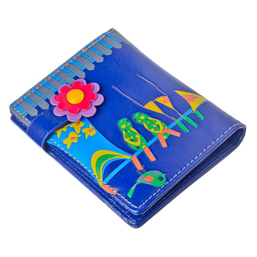 Кошелек с аппликацией "Солнечные краски", ПВХ, 9х11,5х2,5см, 5 цветов