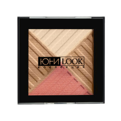 ЮниLook Румяна многоцветные сияющие, 6 гр, тон 01, карамельно-персиковый