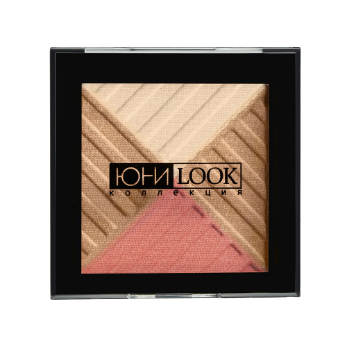 ЮниLook Румяна многоцветные сияющие, 6 гр, тон 01, карамельно-персиковый
