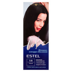 ESTEL LOVE Стойкая крем-краска для волос тон 1/0 Черный