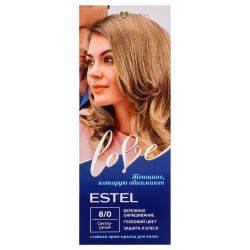 ESTEL LOVE Стойкая крем-краска для волос тон 8/0 Светло-русый