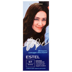 ESTEL LOVE Стойкая крем-краска для волос тон 5/7 Шоколад