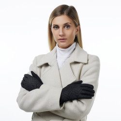 GALANTE Перчатки женские контактные, черные, р. 18-20, СЗМП-1