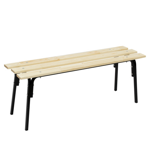 Лавка "ХИТ" 118x33x45см, древесина хвойных пород + металл