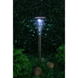 INBLOOM Фонарь на солн. бат. 8х37см LED1*Бел IP44 1*1,2vNi-MH AAA600mAH 2.1v30мА, металл, пластик
