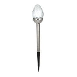 INBLOOM Фонарь пламя на солн,бат,8х42см LED1*бел IP44 1*1,2vNi-MH2/3AA 600mAH 2,1v25мA,мет,пласт,ст