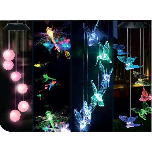 INBLOOM Фонарь Солнечный ветер 80см, IP65, мощность 2Вт, (120 ампер), 4 вида