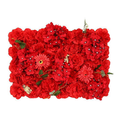 INBLOOM Изгородь цветочная, красный, пластик, полиэстер, 40х60см