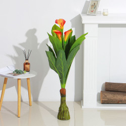 INBLOOM Растение искусственное Каллы, 100см, PEVA, цемент
