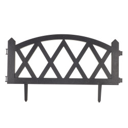 Забор декоративный MODERN №4 35x60см 5 секций 3м, графит