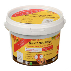 Ускоритель компостирования биологический, паста "Мечта Червяка 750г на 125м3 компоста, пл ведро