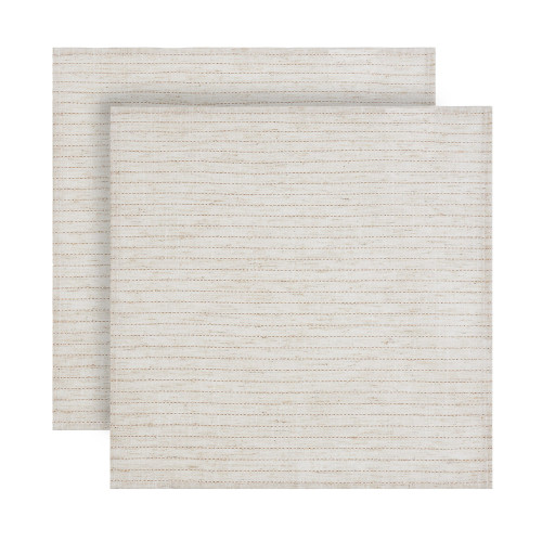 BY COLLECTION White Line Салфетка сервировочная, 2шт в комплекте, 40х40см, 85% полиэстер, 15% лен