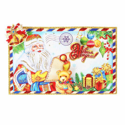 СНОУ БУМ Панно Новогоднее письмо, 23x15см, бумага